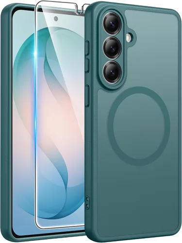 Vista 115 de FNTCASE - Funda para iPhone 16 Pro: magnética, mate, translúcida, de grado militar, protectora contra caídas, resistente, fina, duradera y a prueba