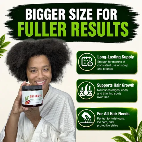 Vista 2 de Aceite de batana - El aceite milagroso hondureño para el crecimiento del cabello y el cuidado de la piel - 100% puro - 16 oz (454G)