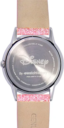 Vista 3 de Disney Princess Tween - Reloj analógico de cuarzo de acero inoxidable, Rosado, NO SIZE, Movimiento de cuarzo