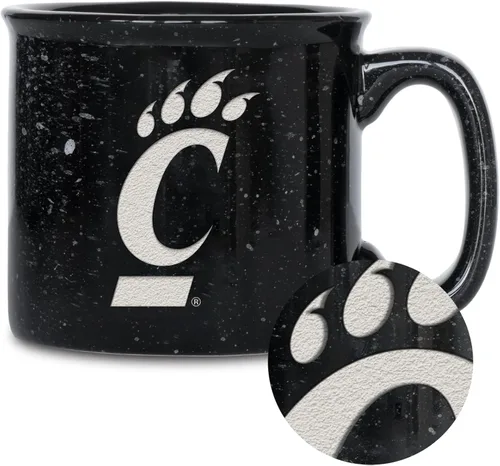 Vista 32 de Rico Industries NCAA Speckle 12oz Laser Engraved Campfire Mug