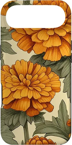 Vista 27 de Watercolor Marigold Flower Case for iPhone 16