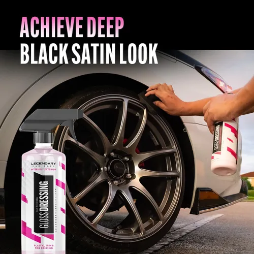 Vista 3 de Legendary Car Care Bundle - Aderezo brillante de 16 onzas y spray limpiador de vidrio de 16 onzas