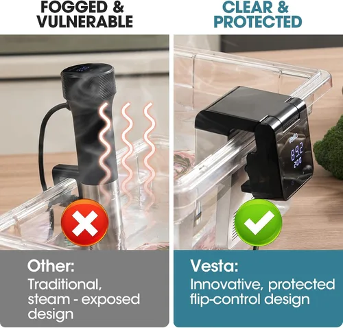 Vista 3 de Vesta Precision Sous Vide Cooker, capacidad de 30 L, control de aplicación