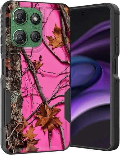 Vista 137 de para Moto G Play 4G 2024, funda de dos capas híbrida resistente y a prueba de golpes, PC duro + silicona suave protectora para Motorola Moto G Play