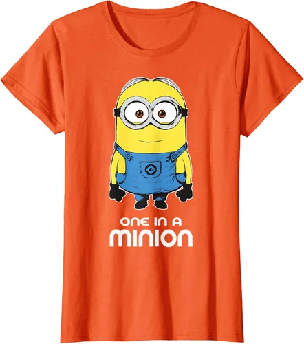Vista 62 de Despicable Me Camiseta estampada Minions Bob One in A Minion Negro