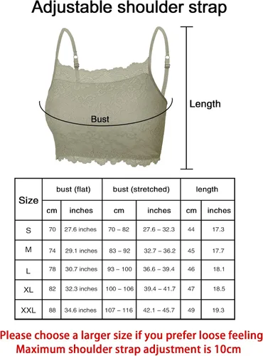 Vista 3 de 4 piezas de encaje para mujer, encaje elástico, media camisola transpirable, bralette de encaje para mujeres y niñas