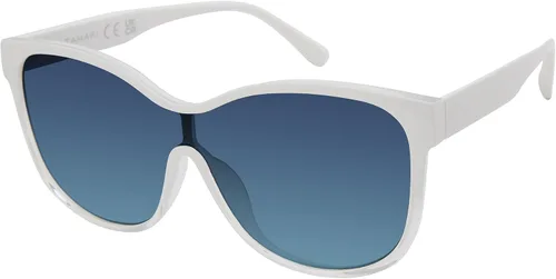 Vista 10 de TAHARI Women's Chic Shield UV400 Protective Cat Eye Sunglasses Marrón (Brown Crystal)