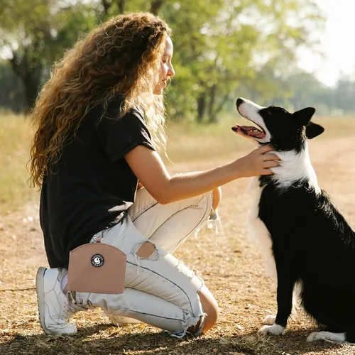 Vista 7 de Bolsa de golosinas para perros con cierre magnético, bolsa de entrenamiento para perros pequeños, tamaño de bolsillo, bolsa de golosinas para perros