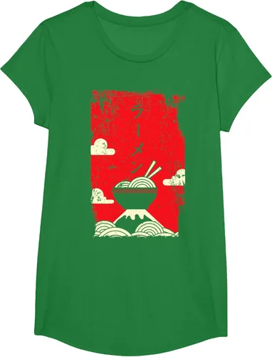 Vista 51 de Ramen Noodles Camiseta de arte japonés, Negro