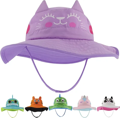 Vista 7 de Kids Sun Hat for Girls & Boys with UV Protection- Toddler Beach Hat for Fishing Safari Play Hat (2-14 Years)