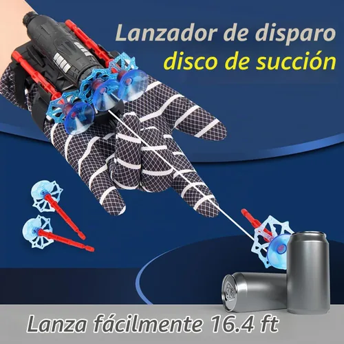 Vista 5 de 2 Piezas Lanzador de Telaraña de Muñeca - Lanzatelarañas de Alta Precisión para Cosplay, Juego de Roles y Diversión al Aire Libre - Correa