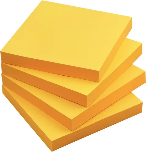 Vista 9 de Notas adhesivas 3x3 Notas autoadhesivas Colores brillantes Notas adhesivas 4 blocs 90 hojas/bloc (negro) Fuerte adhesivo autoadhesivo, se adhiere