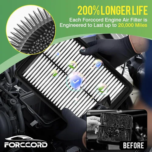 Vista 3 de Filtro de aire de motor y cabina apto para Mazda 3 2019-2026, CX-30 2019-2026, CX-50 2023-2026 (CX50 no para híbrido). Filtro de cabina de carbón