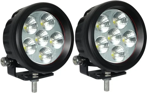 Vista 11 de Lightronic Luces LED redondas de 3.5 pulgadas para todo terreno, 6000 K blanco frío, haz de inundación ancho, luz de marcha atrás y respaldo