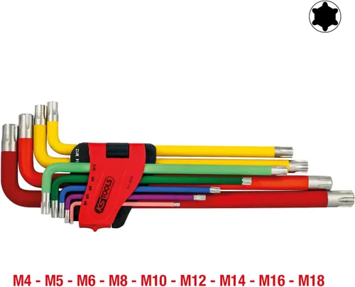 Vista 2 de KS Tools 151.4500 RIBE Allen Juego de llaves XL 9 piezas