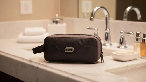 Vista 4 de GOX Neceser de viaje Dopp Kit caso para hombres multifunción bolsa organizadora de embalaje