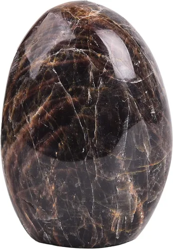 Vista 12 de AMOYSTONE Piedra de preocupación pulida de ópalo verde natural para aliviar la ansiedad, piedra preciosa de reiki de cristal curativo de mano