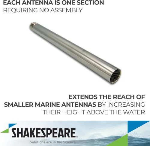 Vista 3 de Shakespeare 4700-1 mástil de extensión de acero inoxidable resistente de 1