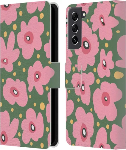 Vista 299 de Head Case Designs Officially Licensed Ninola Ditsy Flowers Yellow Nature Bold Leather Wallet Case Compatible with Samsung Galaxy A07 4G