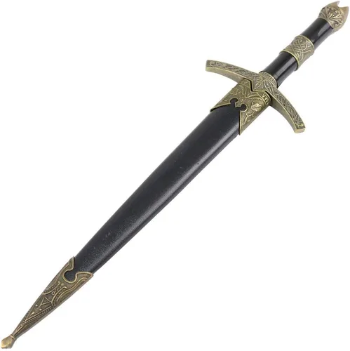 Vista 3 de Cuchillo de daga romana de espada corta medieval medieval de 12 pulgadas con vaina