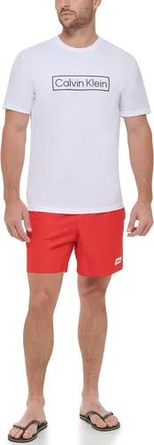 Vista 4 de Calvin Klein Manga corta ligera de secado rápido para hombre, protección UPF 40+