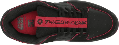 Vista 5 de DC X Star Wars The Mandalorian - Tenis de patinaje para hombre, NegroNegroRojo (Lynx Zero)