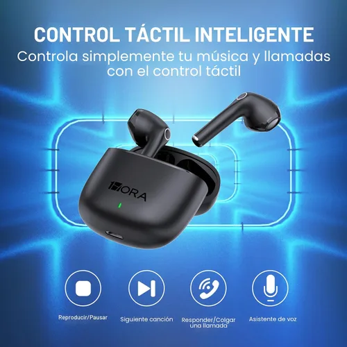 Vista 6 de 1 Hora Auriculares inalámbricos, auriculares Bluetooth 5.3 con funda