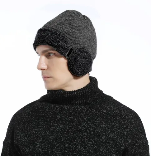 Vista 2 de Yofidra Gorro de punto térmico para hombre y mujer
