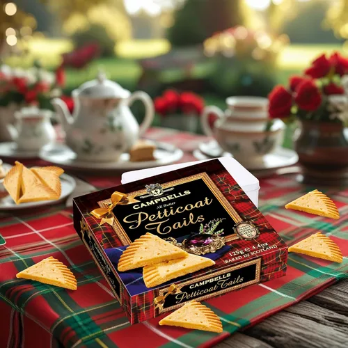 Vista 5 de Campbells All Butter Shortbread - Colas de enagua, una deliciosa selección de mantequilla en caja de regalo