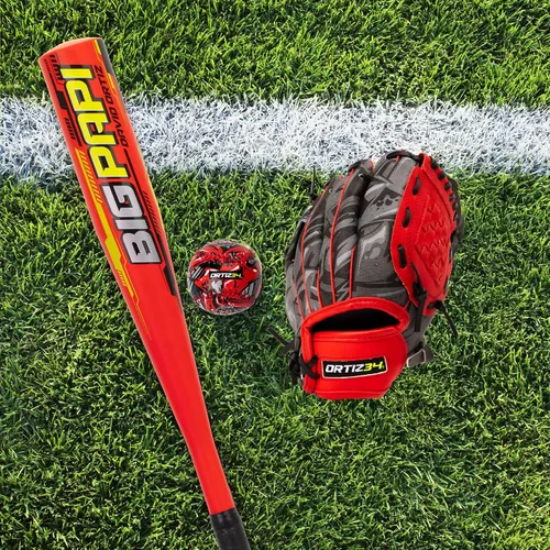 Vista 6 de Ortiz34 Youth T-Ball Set, 25” Signature Aluminum T-Ball Bat with -10 Drop, Foam Core T-Ball, 9” Lightweight Youth Glove, Vibrant Graffiti Print