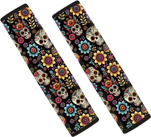 Vista 9 de FOR U DESIGNS - 2 fundas universales para cinturón de seguridad, correa de hombro, almohadillas para coche/bolsa, cinturón de seguridad suave