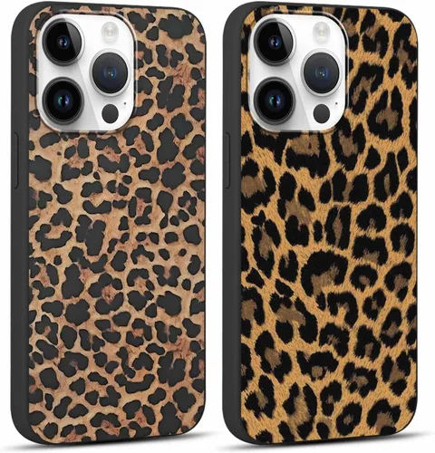 Vista 64 de Paquete de 2 fundas de teléfono con bonito estampado de guepardo para iPhone 7/8/SE 2020 / SE 2022 de 4.7 pulgadas, diseño de leopardo de lujo