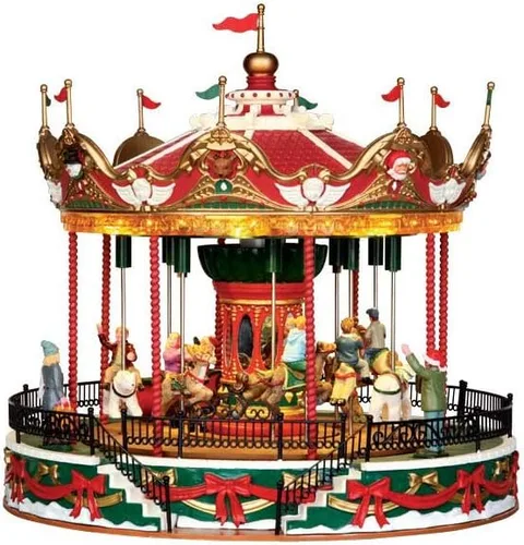 Vista 4 de Lemax Carnaval - Vistas y Sonidos: Carrusel de Santa - (34682-UK), Resina, Multicolor