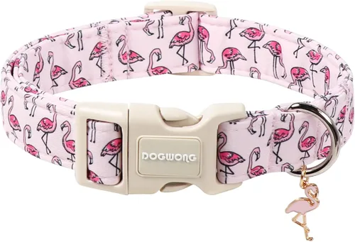 Vista 73 de DOGWONG Collar de perro de San Valentín, collar de perro con estampado de corazones para perros grandes, lindos collares de primavera, hembra