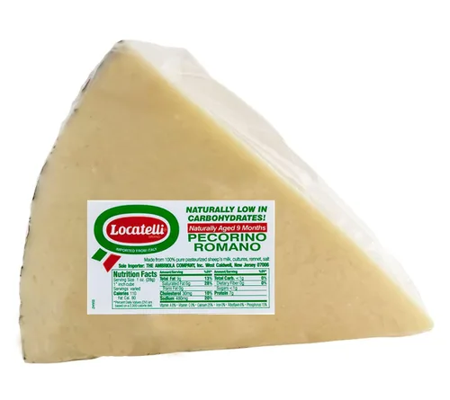 Vista 2 de Locatelli Pecorino Romano - Importación italiana (trozo entero de 2 libras)
