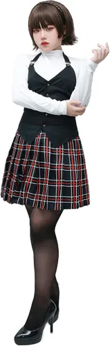 Vista 3 de C-ZOFEK P5 Makoto Niijima - Disfraz de uniforme para mujer