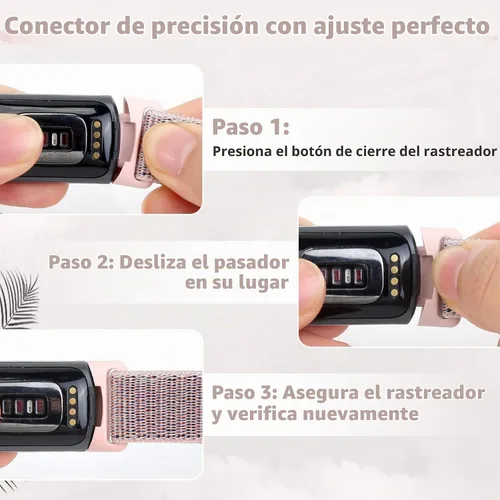Vista 3 de Correas de reloj de nailon compatibles con Fitbit Charge 6/Charge 5, paquete de 5 correas de repuesto ajustables suaves y transpirables para Charge