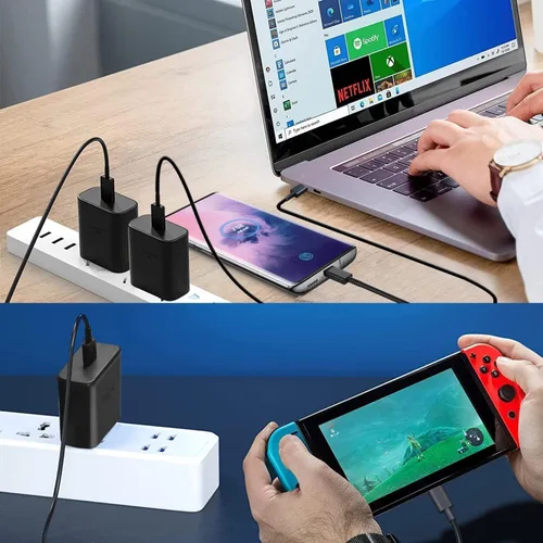 Vista 6 de Cargador súper rápido de 45 W tipo C, cargador de teléfono Android USB C para Samsung Galaxy S23 Ultra/S23/S23+/S22 Ultra/S22+/S22, Note 10/Note