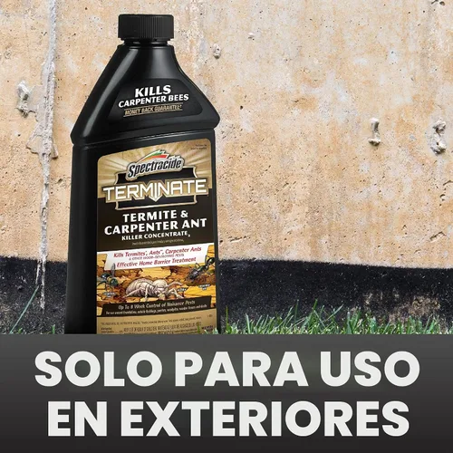 Vista 6 de Spectracide Terminate - Concentrado para matar termitas y hormigas carpinteras, mata termitas, hormigas y hormigas carpinteras, 946 mL