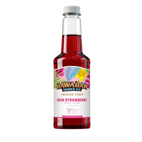 Vista 12 de Jarabe de Ahijado Helado Hawaiian Shaved Ice, Tamaño Pinta, Sabor Sangre de Tigre, Ideal para Raspaditas, Soda Italiana, Paletas, No Necesita