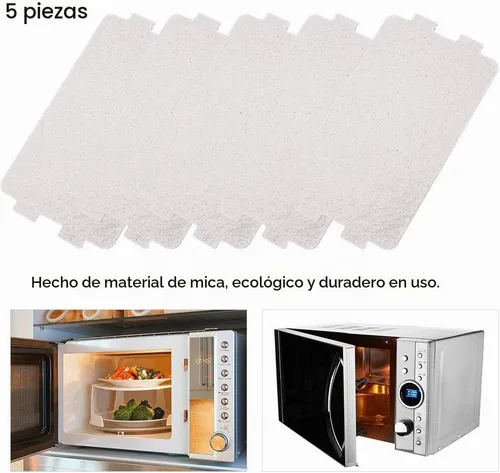 Vista 3 de 5 piezas de cubierta de guía de ondas, horno de microondas universal, placa de mica, piezas de reparación para el hogar, cocina, oficina