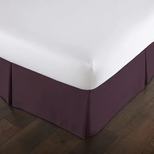 Vista 23 de Southshore Fine Linens VILANO Springs faldón para cama plisada, 15 pulgadas, Microfibra, Blanco brillante, gemelo