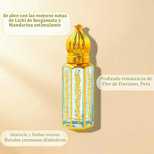 Vista 3 de MR.A Paquete de 3 perfumes árabes para mujer, aceite de perfume árabe de larga duración, aceite de perfume árabe de lujo, perfume árabe suave