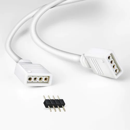 Vista 7 de Extensión de cable Nelyeqwo RGB de 4 pines para tira de luz LED