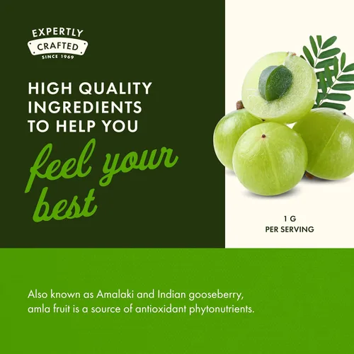 Vista 5 de Swanson Full Spectrum Amla Fruit (grosella espinosa india) - Suplemento herbario ayurvédico que promueve la vitalidad y el apoyo energético, lleno