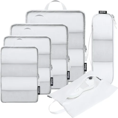 Vista 123 de BAGAIL 4 Set/6 Set Ultraligero Compresión Embalaje Cubos Organizador de Embalaje para Accesorios de Viaje Equipaje Maleta Mochila