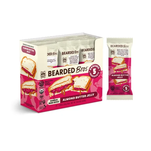 Vista 10 de Bearded Brothers Barras energéticas veganas orgánicas, sin gluten ni soja, paleo, enteras 30 Sin OMG, bajas glucémicas, altas en proteínas, fibra