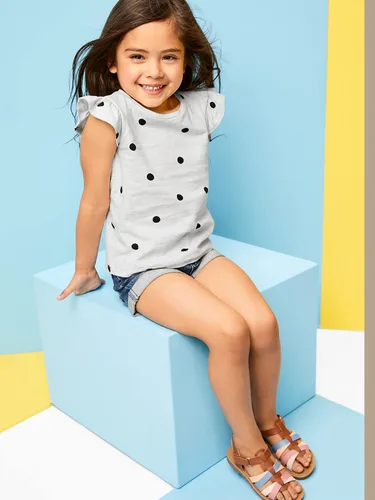 Vista 3 de Simple Joys by Carters Pantalones cortos de mezclilla para niñas pequeñas paquete de 2