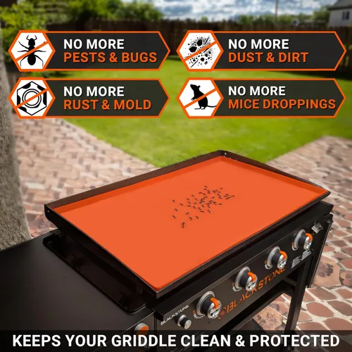 Vista 4 de Alfombrilla de silicona prémium de 36 pulgadas para parrilla Blackstone de 36 pulgadas, cubierta de silicona de grado alimenticio resistente, 91 cm