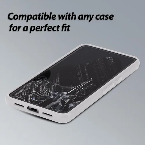 Vista 5 de Whitestone DOME GLASS [cobertura completa perfecta] Protector de pantalla de vidrio templado para Google Pixel 8 con lámpara UV [2 unidades]